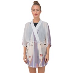 Emilia Rezero Half Sleeve Chiffon Kimono by artworkshop