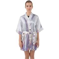 Emilia Rezero Half Sleeve Satin Kimono  by artworkshop