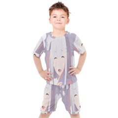 Emilia Rezero Kids  Tee And Shorts Set by artworkshop