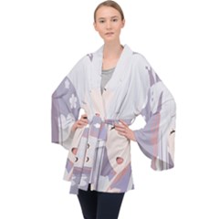 Emilia Rezero Long Sleeve Velvet Kimono  by artworkshop