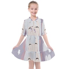 Emilia Rezero Kids  All Frills Chiffon Dress by artworkshop