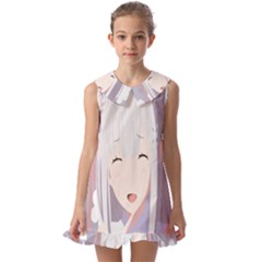 Emilia Rezero Kids  Pilgrim Collar Ruffle Hem Dress by artworkshop