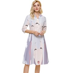 Emilia Rezero Classy Knee Length Dress by artworkshop