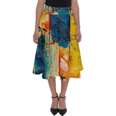 Wall Art Perfect Length Midi Skirt by artworkshop