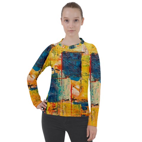 Wall Art Women s Pique Long Sleeve Tee by artworkshop