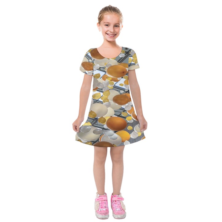 Wallpapper Kids  Short Sleeve Velvet Dress