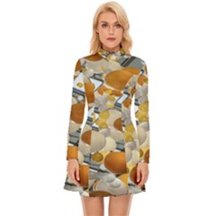 Wallpapper Long Sleeve Velour Longline Dress by artworkshop