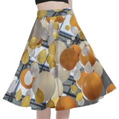 Wallpapper A-line Full Circle Midi Skirt With Pocket by artworkshop