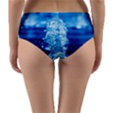 Water Blue Wallpaper Reversible Mid-Waist Bikini Bottoms View2