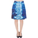 Water Blue Wallpaper Velvet High Waist Skirt View1