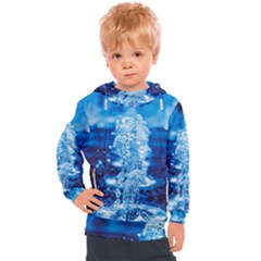 Water Blue Wallpaper Kids  Hooded Pullover by artworkshop