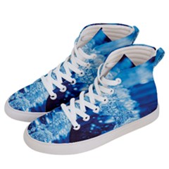 Water Blue Wallpaper Men s Hi-top Skate Sneakers by artworkshop