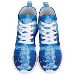 Water Blue Wallpaper Women s Lightweight High Top Sneakers by artworkshop