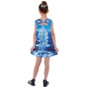 Water Blue Wallpaper Kids  Cross Back Dress View2