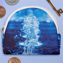 Water Blue Wallpaper Horseshoe Style Canvas Pouch by artworkshop