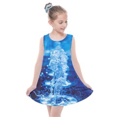 Water Blue Wallpaper Kids  Summer Dress by artworkshop