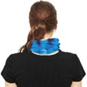 Water Blue Wallpaper Face Covering Bandana (Two Sides) View2