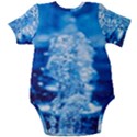 Water Blue Wallpaper Baby Short Sleeve Bodysuit View2