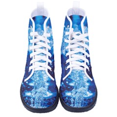 Water Blue Wallpaper Women s High-top Canvas Sneakers by artworkshop