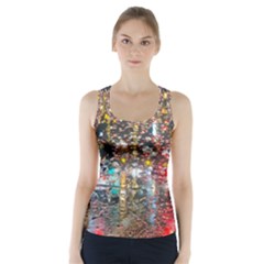 Water Droplets Racer Back Sports Top