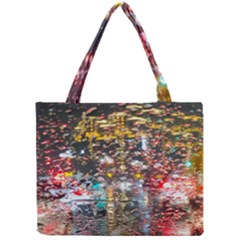 Water Droplets Mini Tote Bag by artworkshop