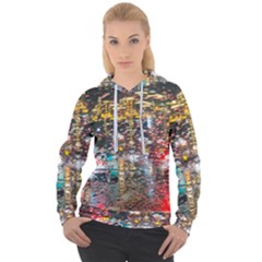 Water Droplets Women s Overhead Hoodie