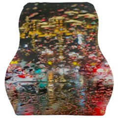 Water Droplets Car Seat Velour Cushion  by artworkshop