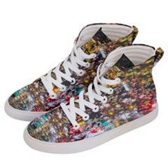 Water Droplets Men s Hi-top Skate Sneakers by artworkshop