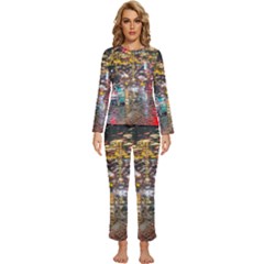 Water Droplets Womens  Long Sleeve Lightweight Pajamas Set by artworkshop