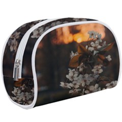 White Flower Make Up Case (large) by artworkshop