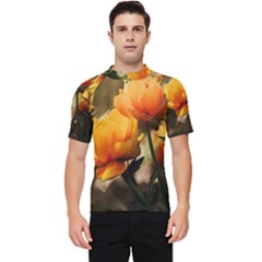 Yellow Butterfly Flower Men s Short Sleeve Rash Guard by artworkshop