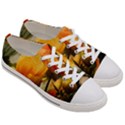 Yellow Butterfly Flower Women s Low Top Canvas Sneakers View3