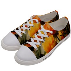 Yellow Butterfly Flower Women s Low Top Canvas Sneakers by artworkshop