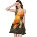 Yellow Butterfly Flower Inside Out Racerback Dress View3