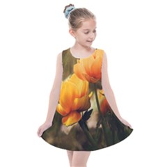 Yellow Butterfly Flower Kids  Summer Dress by artworkshop