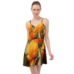 Yellow Butterfly Flower Summer Time Chiffon Dress by artworkshop