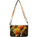 Yellow Butterfly Flower Double Gusset Crossbody Bag View2