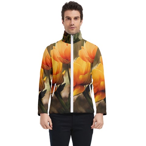 Yellow Butterfly Flower Men s Bomber Jacket by artworkshop