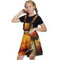 Yellow Butterfly Flower Kids  Apron Dress View2