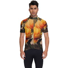 Yellow Butterfly Flower Men s Short Sleeve Cycling Jersey by artworkshop