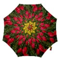 Yellow Pink Red Flowers Hook Handle Umbrellas (Small) View1