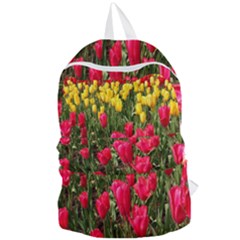 Yellow Pink Red Flowers Foldable Lightweight Backpack by artworkshop