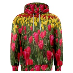 Yellow Pink Red Flowers Men s Overhead Hoodie