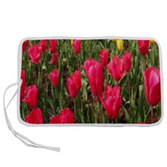 Yellow Pink Red Flowers Pen Storage Case (m) by artworkshop