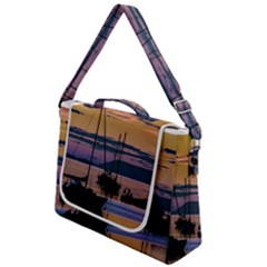 Twilight Over Ushuaia Port Box Up Messenger Bag