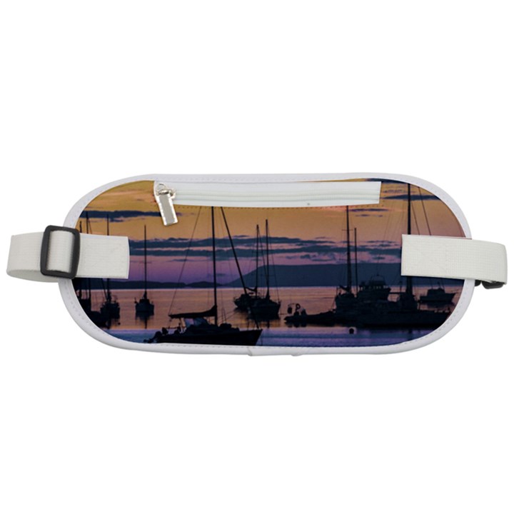 Twilight Over Ushuaia Port Rounded Waist Pouch