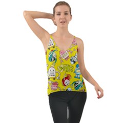 Robot Pattern Chiffon Cami by Grandong