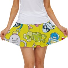 Robot Pattern Women s Skort by Grandong