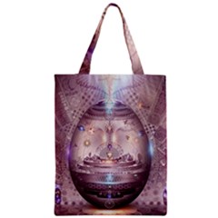 Cosmic Egg Sacred Geometry Art Zipper Classic Tote Bag by Grandong