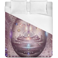 Cosmic Egg Sacred Geometry Art Duvet Cover (california King Size) by Grandong